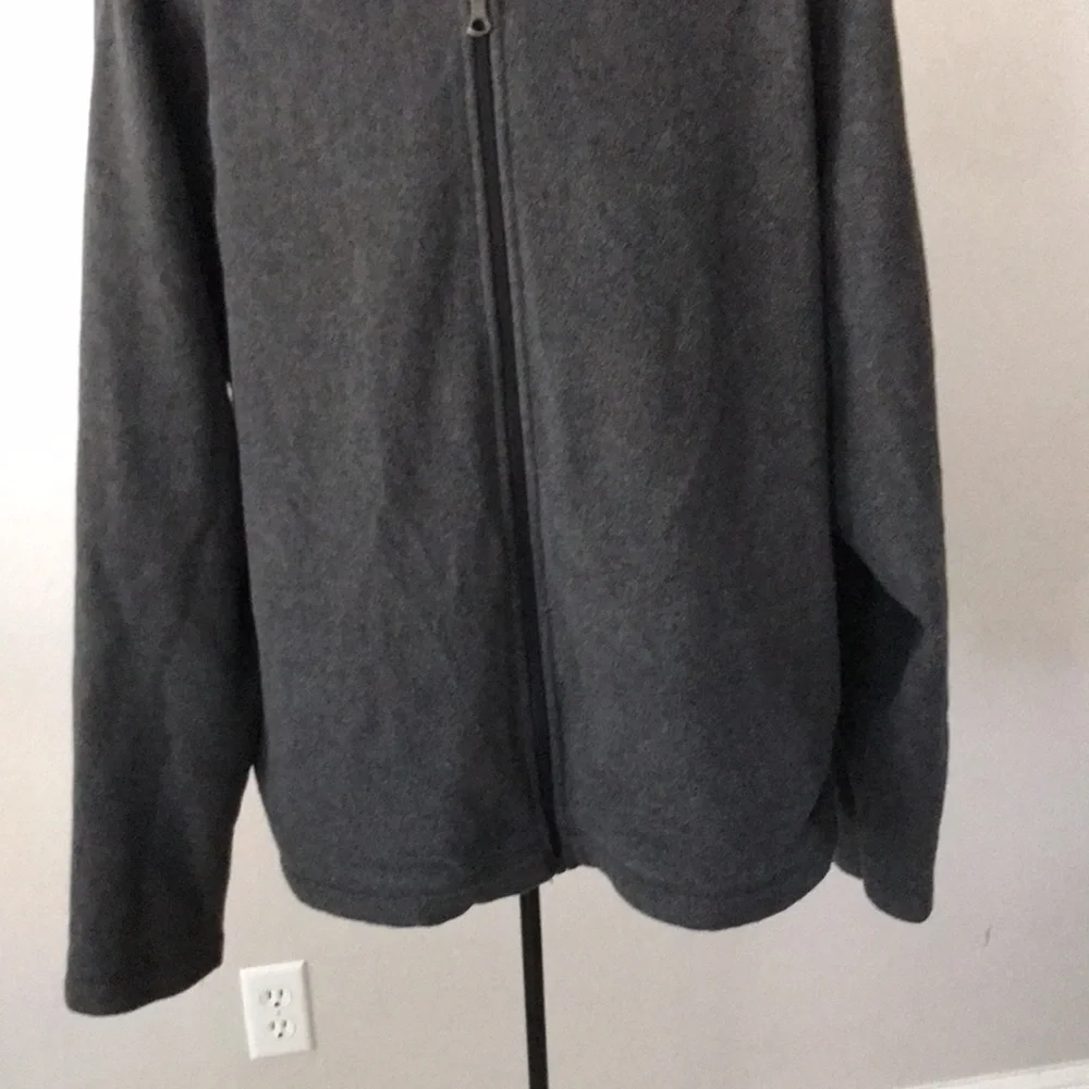 GAP Mens Charcoal Fleece Full-Zip Jacket | XL